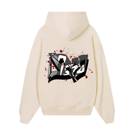 Distopic Bear Hoodie Cream