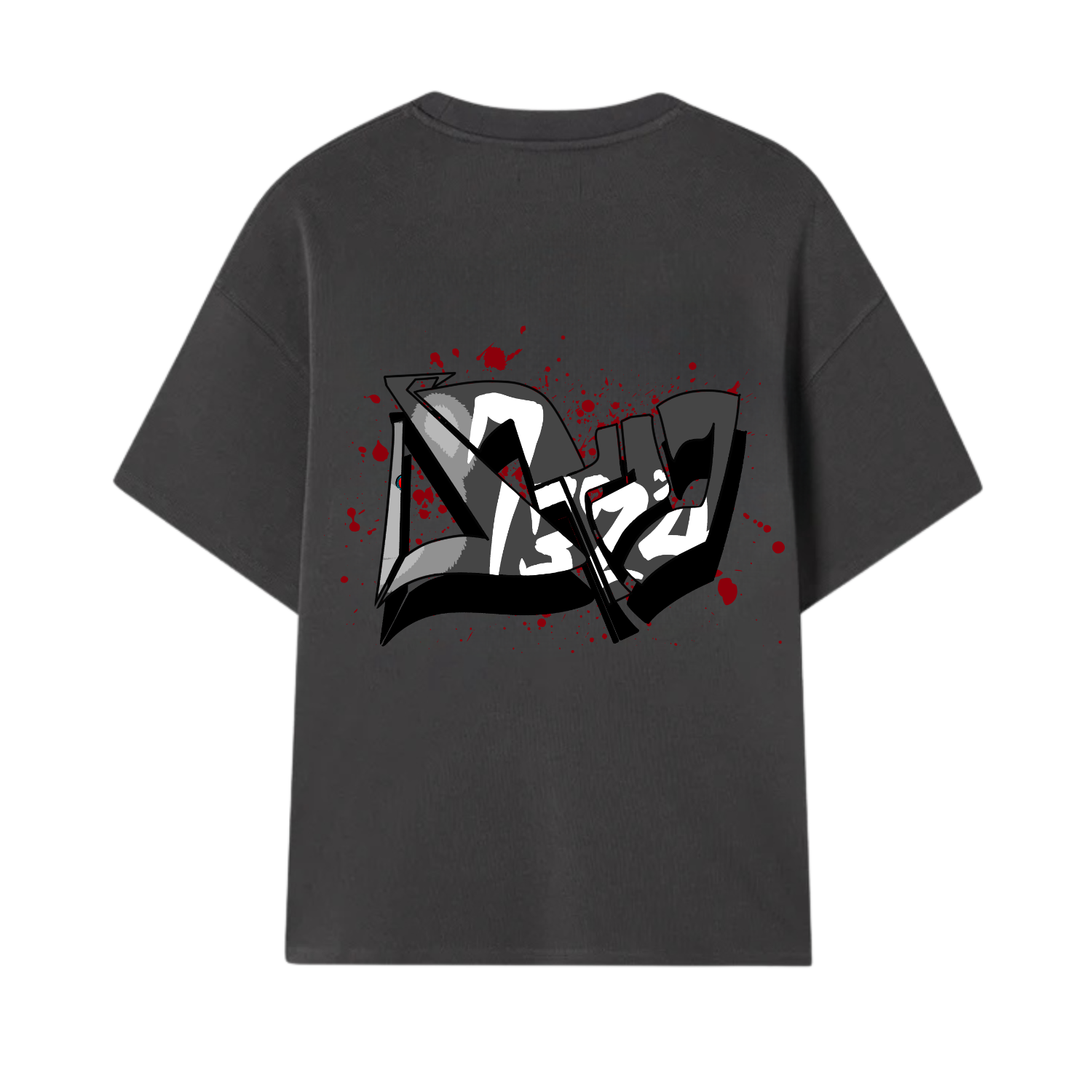 Distopic Bear T-Shirt Anthracite