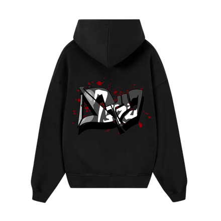 Distopic Bear Hoodie Black