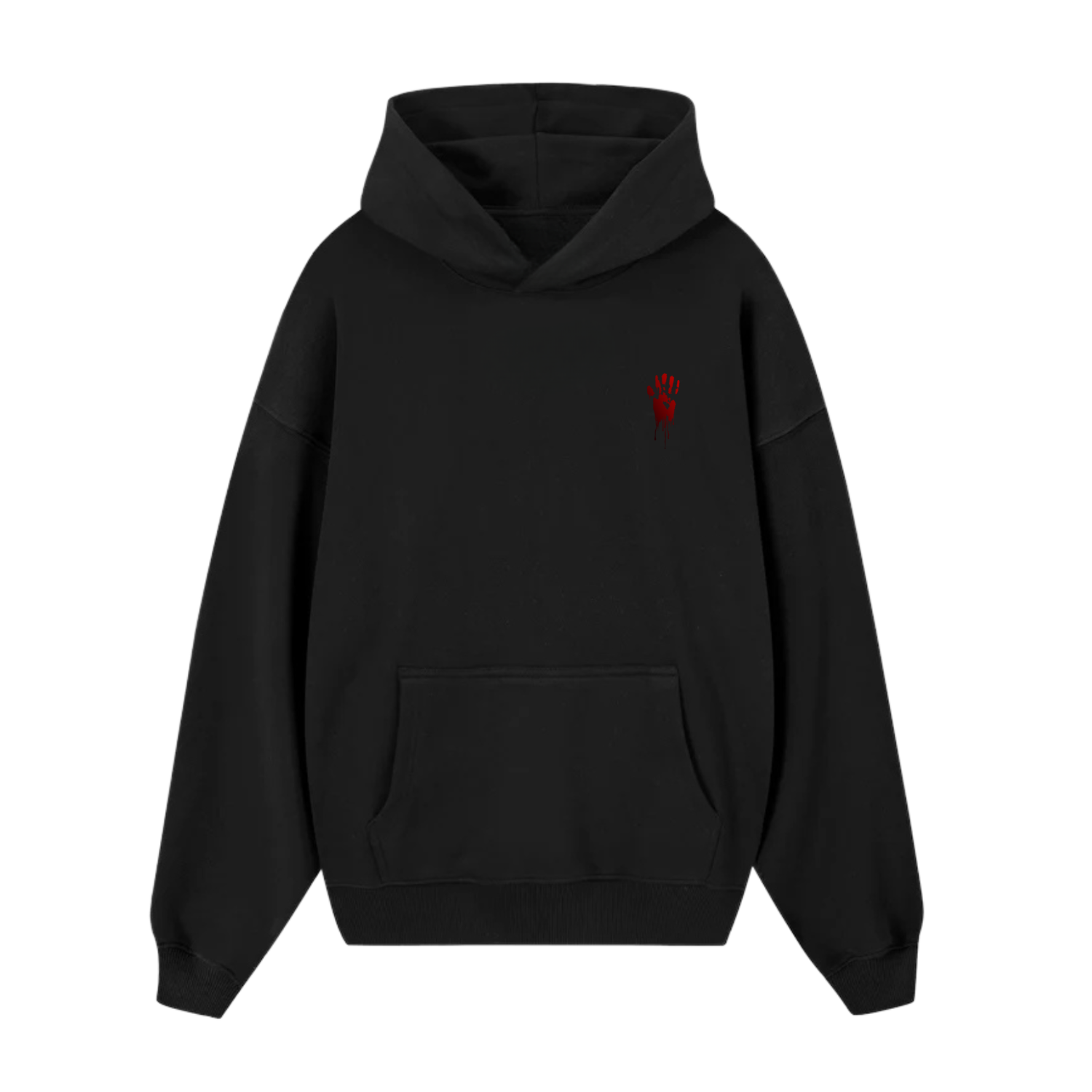 Distopic Bear Hoodie Black