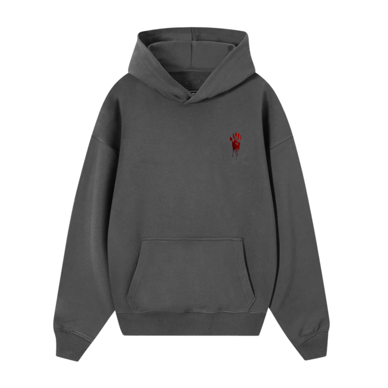 Distopic Bear Hoodie Anthracite