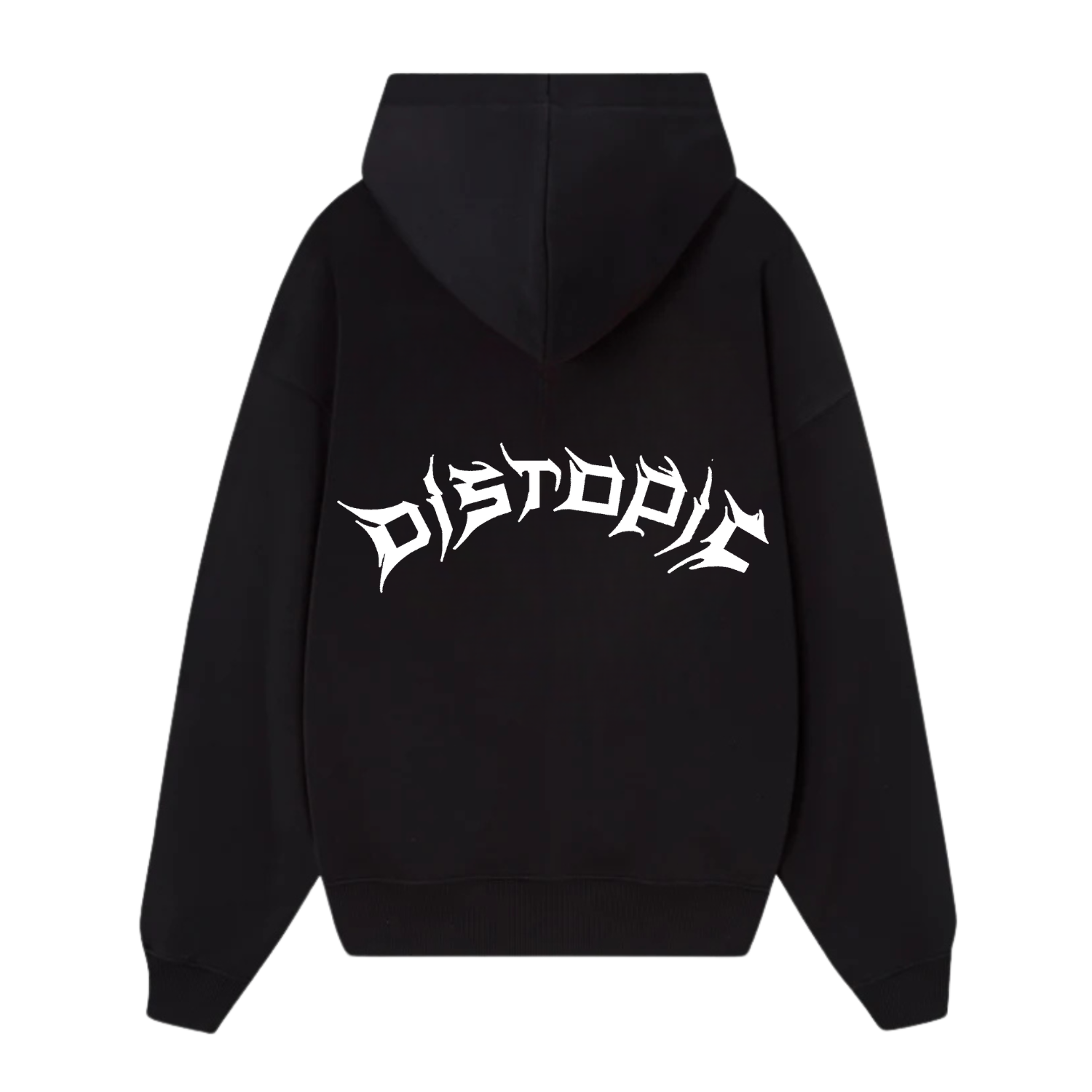 Logo Zipped Hoodie Black